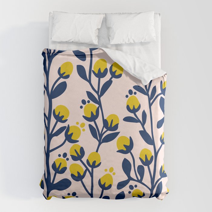 Garden Dreamer: flower buds Duvet Cover Gallery Image 1