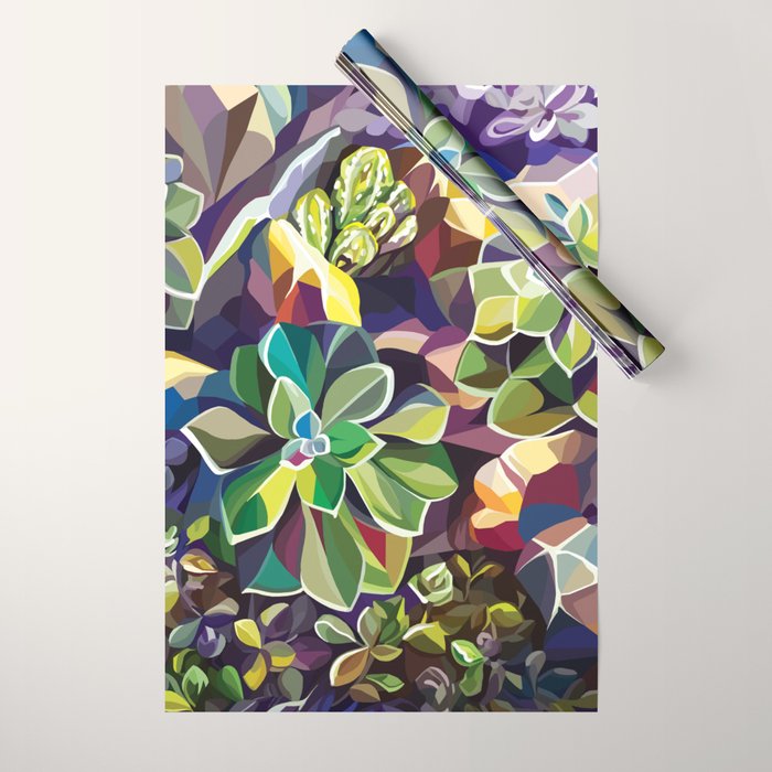 SUCCULENTS Wrapping Paper Gallery Image 1