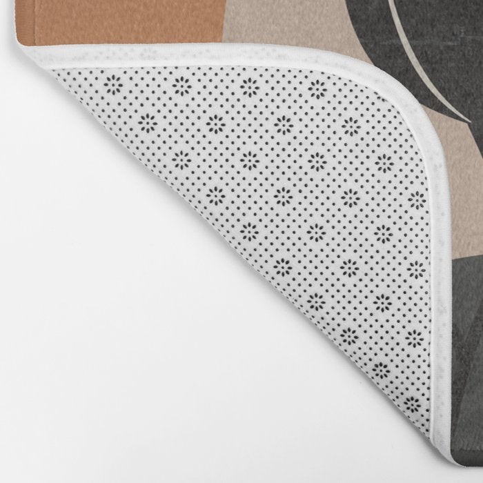 Modern Abstract Minimal Shapes Branches Art 9 Bath Mat Gallery Image 2