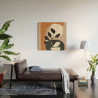 Modern Abstract Minimal Shapes Branches Art 9 Wood Wall Art Gallery Image 2