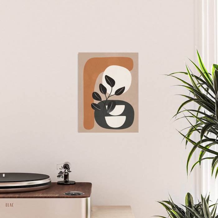 Modern Abstract Minimal Shapes Branches Art 9 Poster Gallery Image 2