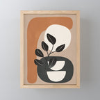 Modern Abstract Minimal Shapes Branches Art 9 Mini Art Print Gallery Image 1