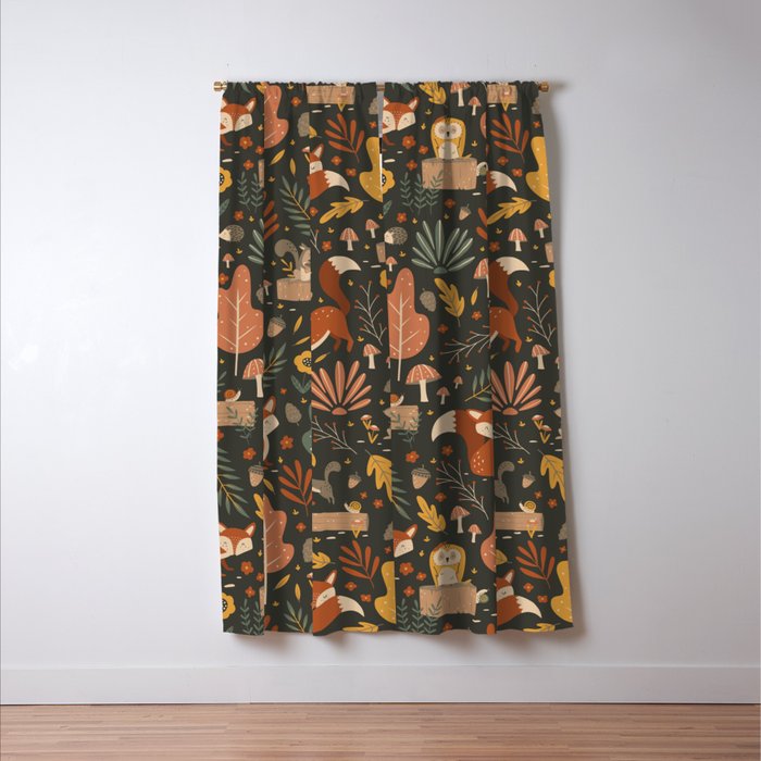 Woodland Critters Window Curtain Gallery Image 3