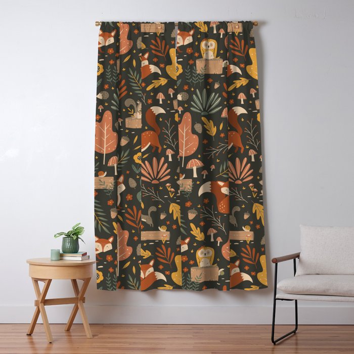 Woodland Critters Window Curtain Gallery Image 5
