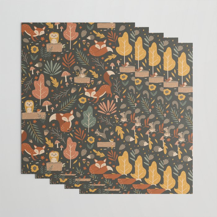 Woodland Critters Wrapping Paper Gallery Image 3