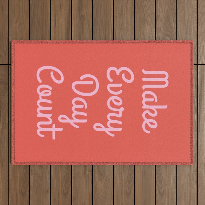 Make Every Day Count Outdoor Rug Gallery Image 1