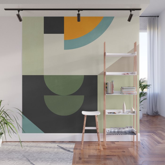 Abstract Geometric Shapes 25 Wall Mural Gallery Image 1