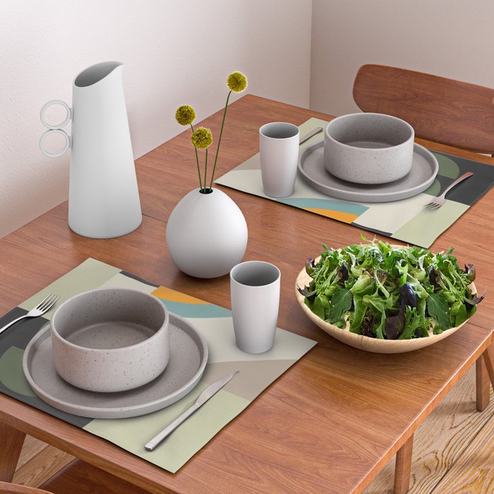 Abstract Geometric Shapes 25 Placemat Gallery Image 2