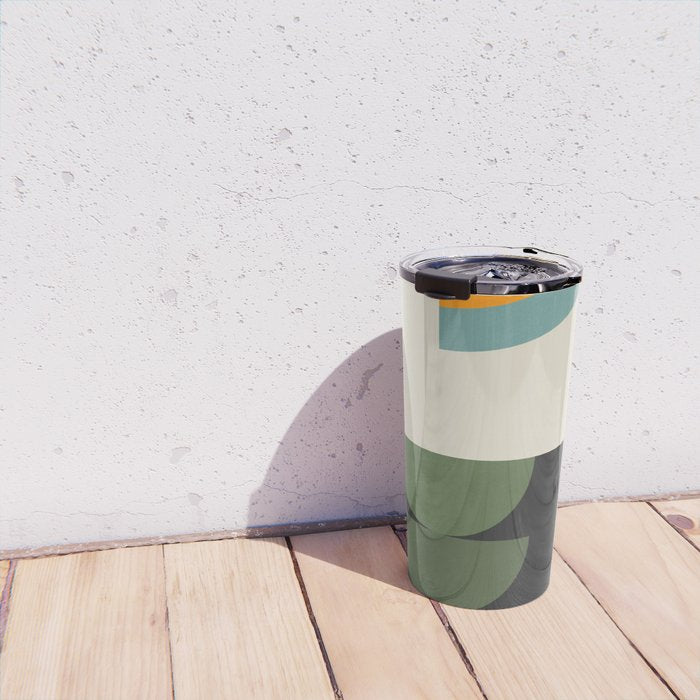 Abstract Geometric Shapes 25 Travel Mug Gallery Image 4