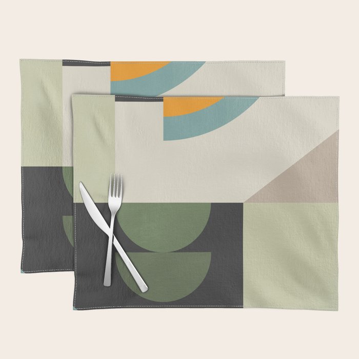 Abstract Geometric Shapes 25 Placemat Gallery Image 1