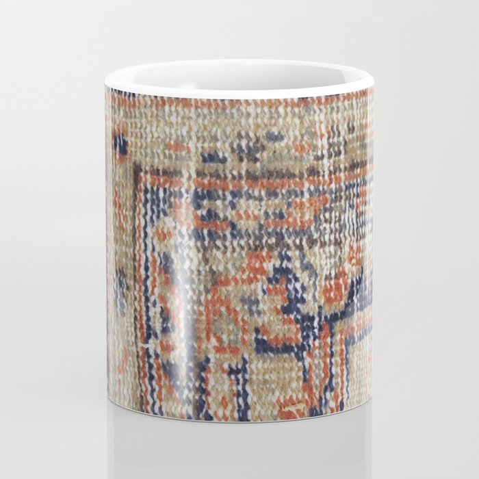 Vintage Woven Navy Blue and Tan Kilim  Coffee Mug Gallery Image 4