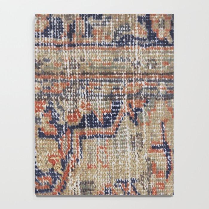 Vintage Woven Navy Blue and Tan Kilim  Notebook Gallery Image 4