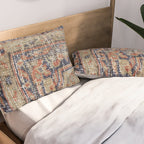 Vintage Woven Navy Blue and Tan Kilim  Pillow Sham Gallery Image 2