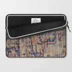 Vintage Woven Navy Blue and Tan Kilim  Laptop Sleeve Gallery Image 2
