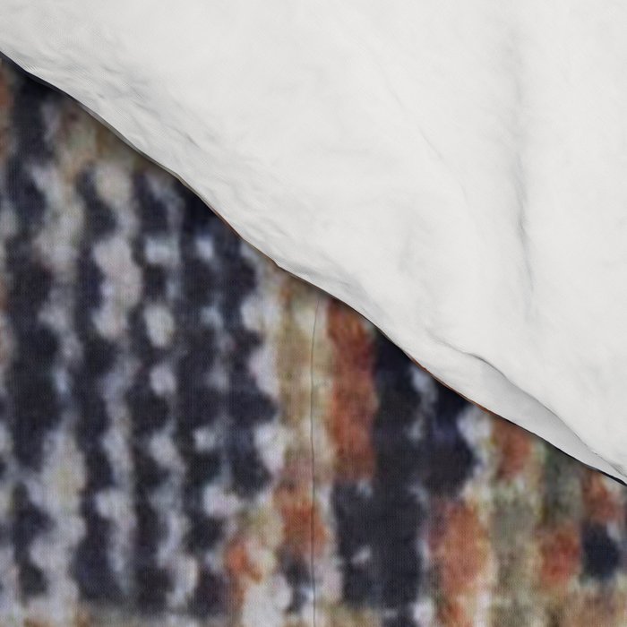 Vintage Woven Navy Blue and Tan Kilim  Comforter Gallery Image 4