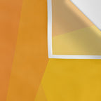 Geometric Triangles XI Retro Orange Wall Tapestry Gallery Image 3