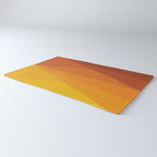 Geometric Triangles XI Retro Orange Rug Gallery Image 3