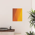 Geometric Triangles XI Retro Orange Poster Gallery Image 2