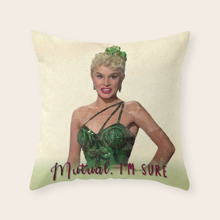 Mutual, I'm Sure - White Christmas Throw Pillow Gallery Image 1