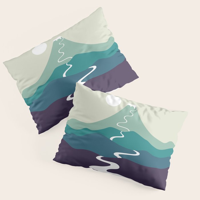 Cat Landscape 80 Pillow Sham Gallery Image 1