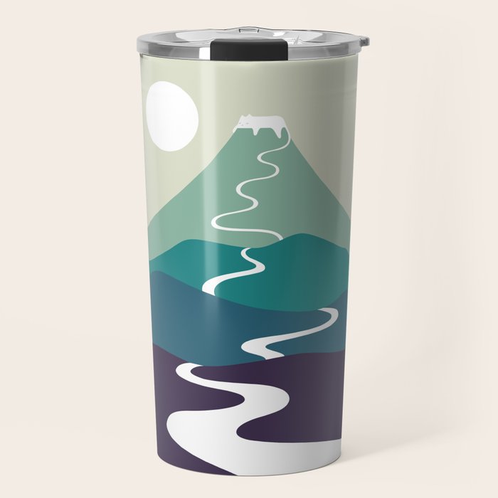 Cat Landscape 80 Travel Mug Gallery Image 1