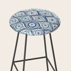 Azure Medallion Motif Stool Gallery Image 2