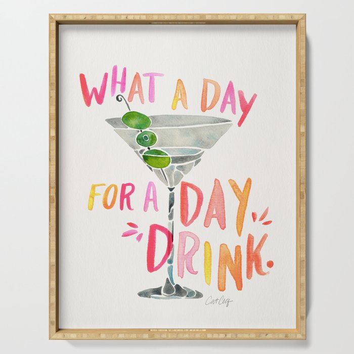 Day Drink â Melon Serving Tray Gallery Image 1