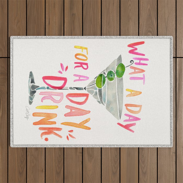 Day Drink â Melon Outdoor Rug Gallery Image 1