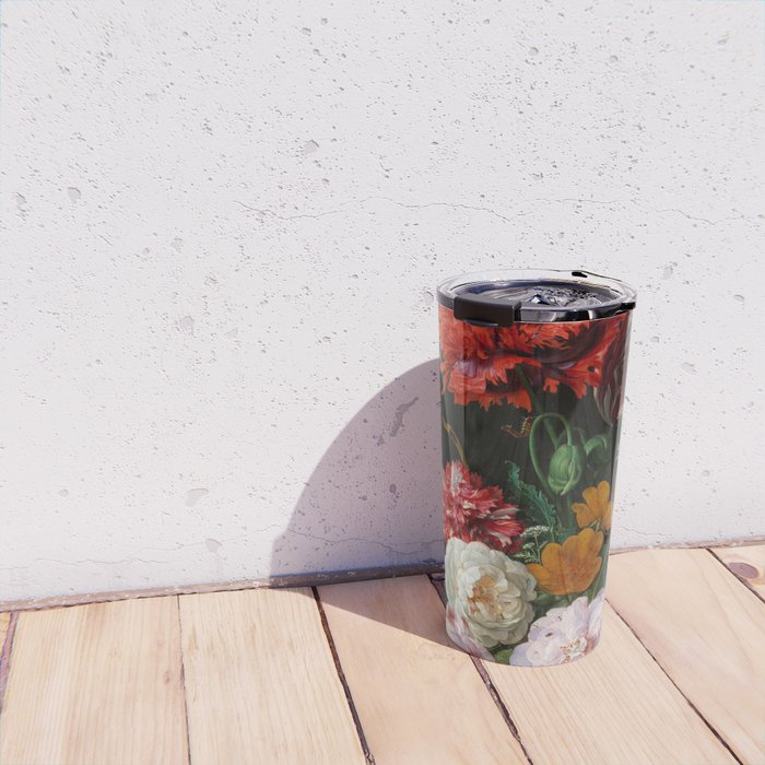 Jan Davidsz. de Heem "Still Life with Flowers in a Glass Vase" Travel Mug Gallery Image 4