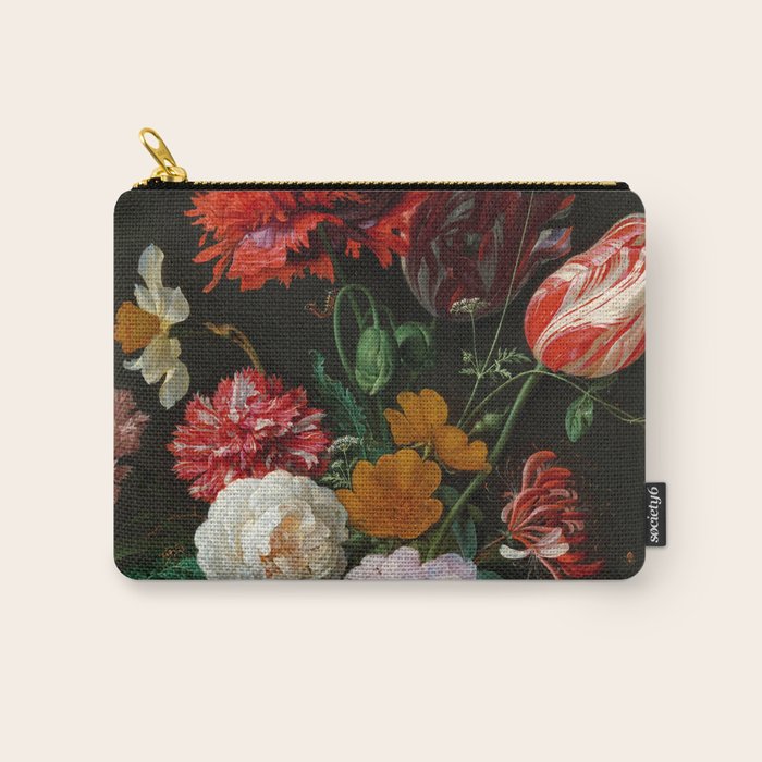 Jan Davidsz. de Heem "Still Life with Flowers in a Glass Vase" Carry All Pouch Gallery Image 1