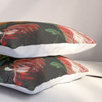 Jan Davidsz. de Heem "Still Life with Flowers in a Glass Vase" Pillow Sham Gallery Image 3