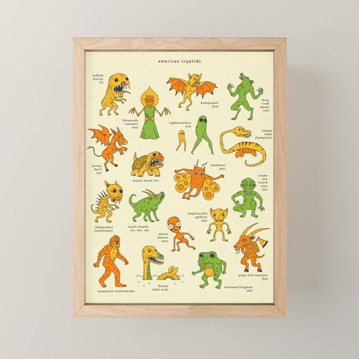 AMERICAN CRYPTIDS Mini Art Print Gallery Image 1
