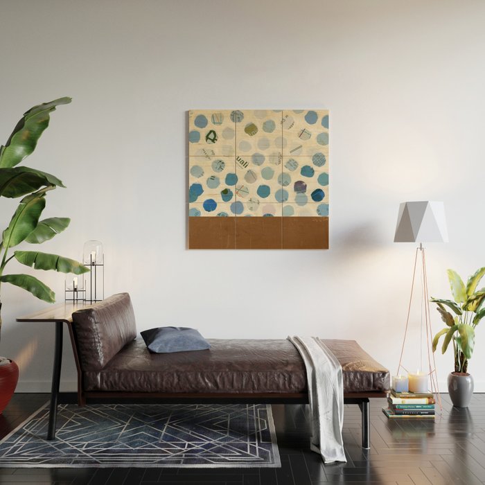 Half Brown Wood Wall Art Gallery Image 2