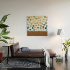 Half Brown Wood Wall Art Gallery Image 2