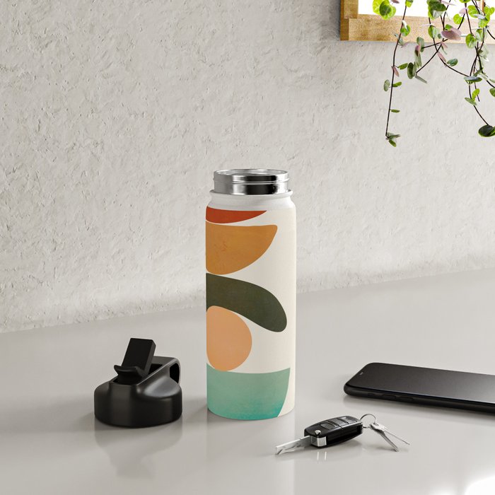 Modern Abstract Art 72 Water Bottle Gallery Image 4