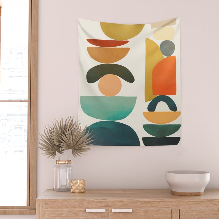 Modern Abstract Art 72 Wall Tapestry Gallery Image 2