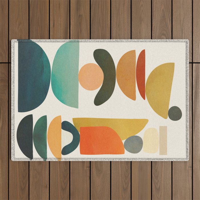 Modern Abstract Art 72 Outdoor Rug Gallery Image 1