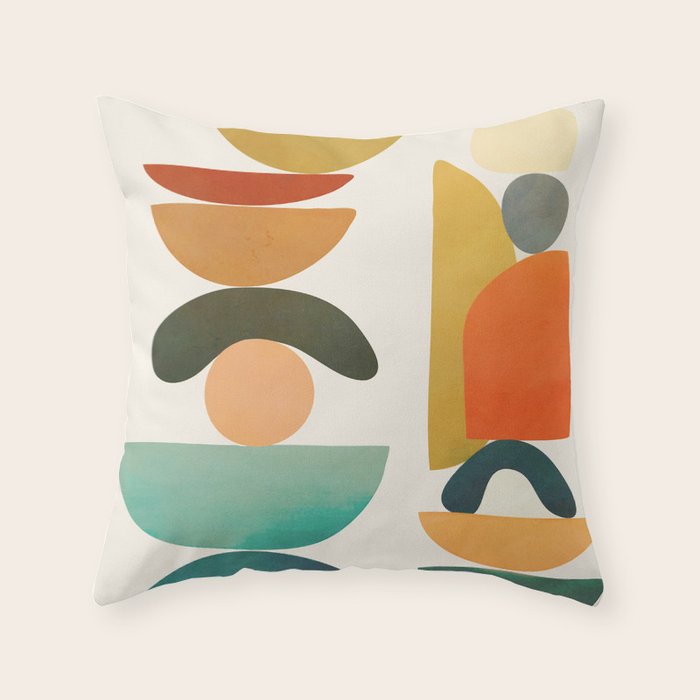 Modern Abstract Art 72 Throw Pillow Gallery Image 1