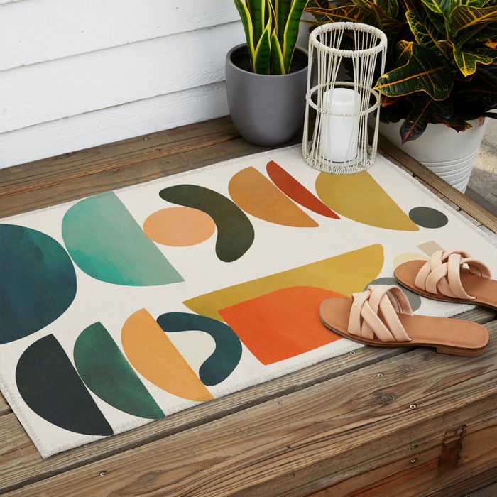 Modern Abstract Art 72 Outdoor Rug Gallery Image 2