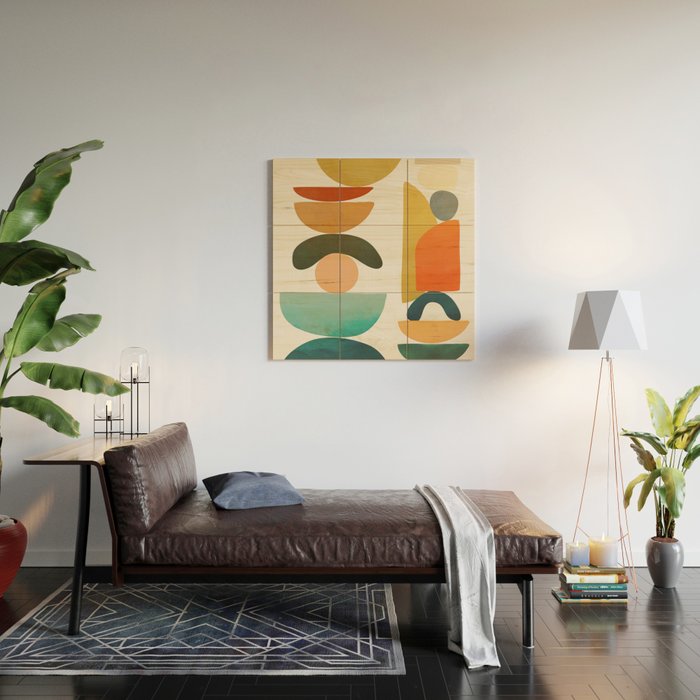 Modern Abstract Art 72 Wood Wall Art Gallery Image 2