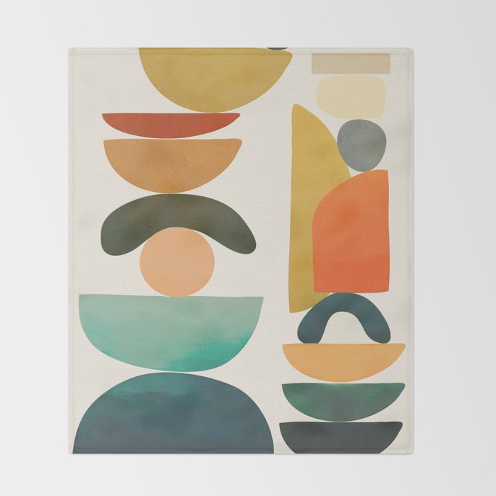 Modern Abstract Art 72 Throw Blanket Gallery Image 2