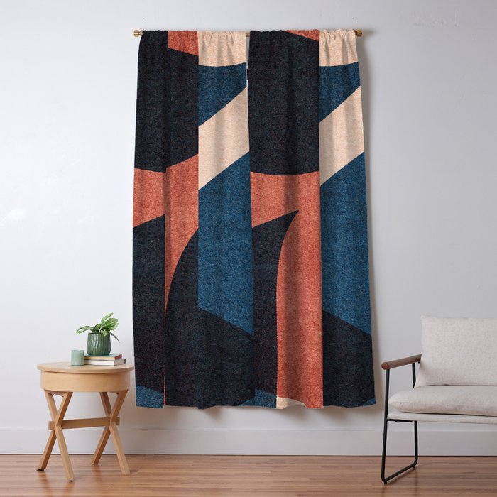 ABSTRACT ALPHABET / Gothic B Window Curtain Gallery Image 5