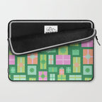 Retro Christmas Presents - Multi on Green Laptop Sleeve Gallery Image 2