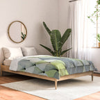 Textured Triangles Lime Gray Comforter Gallery Image 2