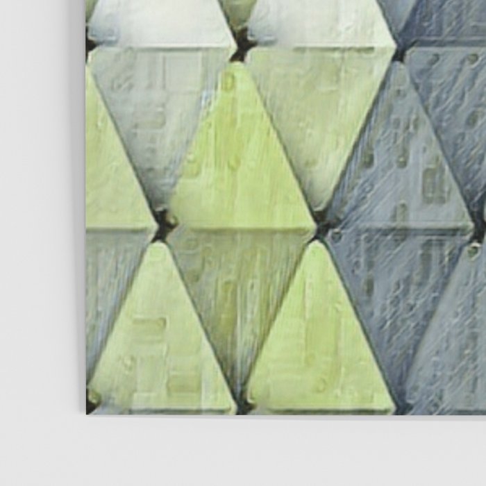 Textured Triangles Lime Gray Poster Gallery Image 3