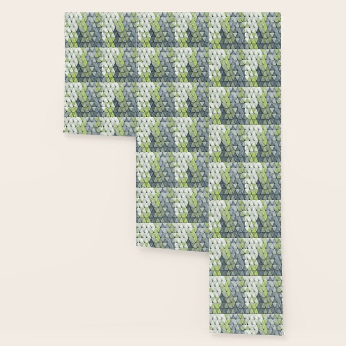 Textured Triangles Lime Gray Wallpaper Gallery Image 3