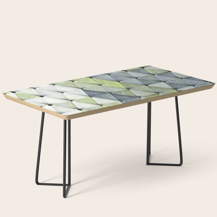 Textured Triangles Lime Gray Coffee Table Gallery Image 1
