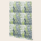 Textured Triangles Lime Gray Wallpaper Gallery Image 2