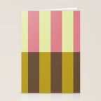 Retro Candy Stripe Pattern Stationery Card Gallery Image 2