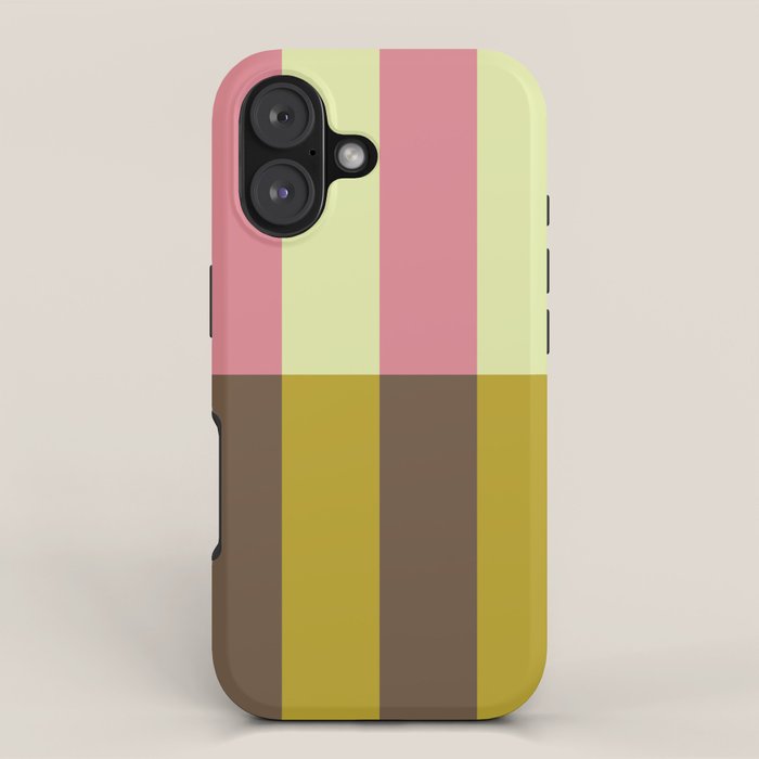 Retro Candy Stripe Pattern iPhone Case Gallery Image 1